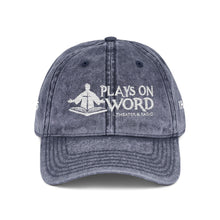Load image into Gallery viewer, Vintage Embroidered Cap — 'Plays On Word' Surf Logo Baseball Hat