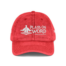 Load image into Gallery viewer, Vintage Embroidered Cap — 'Plays On Word' Surf Logo Baseball Hat