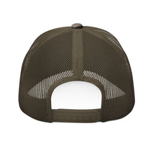Load image into Gallery viewer, Camouflage Trucker Hat - Embroidered "Plays On Word" Theater Logo