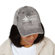Load image into Gallery viewer, Vintage Embroidered Cap — 'Plays On Word' Surf Logo Baseball Hat