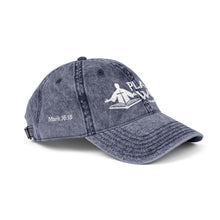 Load image into Gallery viewer, Vintage Embroidered Cap — 'Plays On Word' Surf Logo Baseball Hat