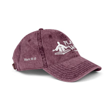 Load image into Gallery viewer, Vintage Embroidered Cap — 'Plays On Word' Surf Logo Baseball Hat