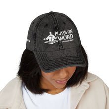 Load image into Gallery viewer, Vintage Embroidered Cap — 'Plays On Word' Surf Logo Baseball Hat