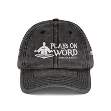 Load image into Gallery viewer, Vintage Embroidered Cap — 'Plays On Word' Surf Logo Baseball Hat