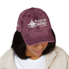 Load image into Gallery viewer, Vintage Embroidered Cap — 'Plays On Word' Surf Logo Baseball Hat