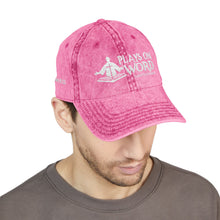 Load image into Gallery viewer, Vintage Embroidered Cap — 'Plays On Word' Surf Logo Baseball Hat