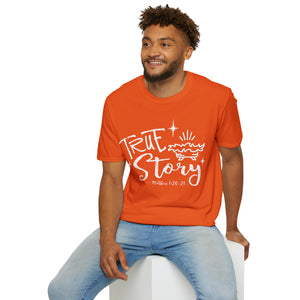 POW! "True Story" "Christmas Joe" - Unisex Softstyle T-Shirt (S-3XL)