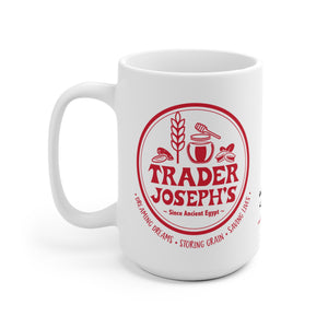 POW! "Trader Joseph's" White Ceramic Mug