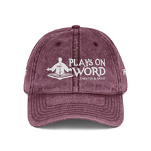 Load image into Gallery viewer, Vintage Embroidered Cap — 'Plays On Word' Surf Logo Baseball Hat