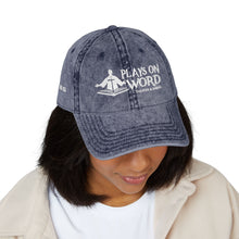 Load image into Gallery viewer, Vintage Embroidered Cap — 'Plays On Word' Surf Logo Baseball Hat