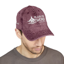 Load image into Gallery viewer, Vintage Embroidered Cap — 'Plays On Word' Surf Logo Baseball Hat