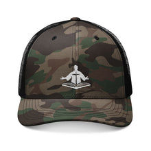 Load image into Gallery viewer, POW! Camouflage Trucker Hat - Embroidered "Plays On Word" Icon Logo